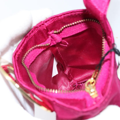 Celine Circle Logo Canvas, Pink, Canvas, Clutch