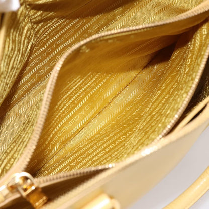 Prada Promenade Saffiano Leather, Yellow, Leather, Handbag