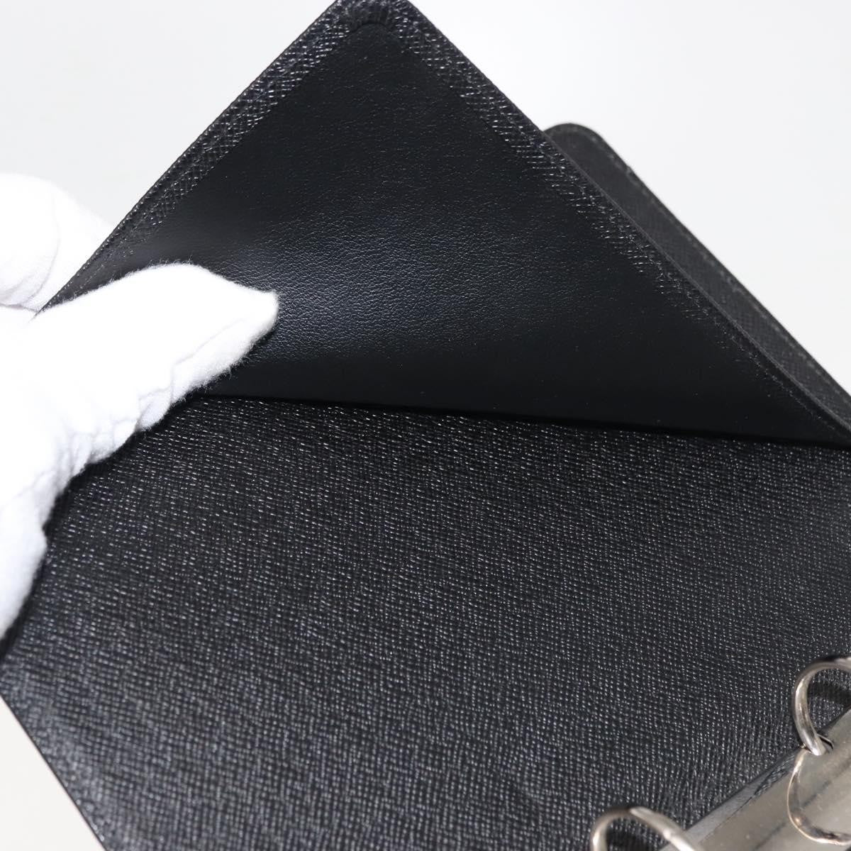 Louis Vuitton Agenda Cover Epi Leather, Black, Leather, Wallet