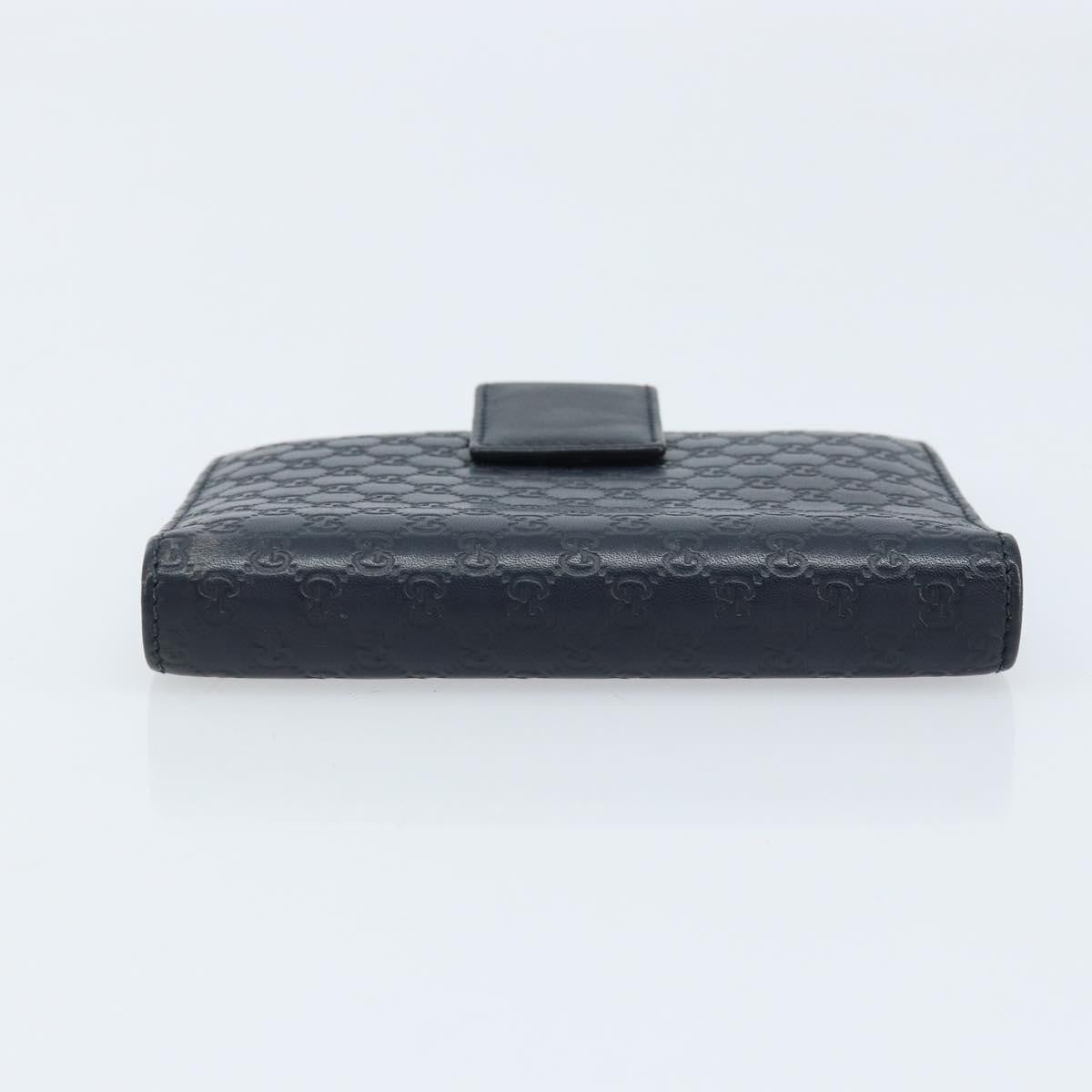 Gucci Ring Agenda Cover Guccissima Leather, Navy, Leather, Briefcase