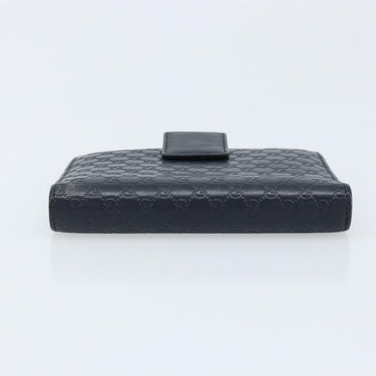 Gucci Ring Agenda Cover Guccissima Leather, Navy, Leather, Briefcase