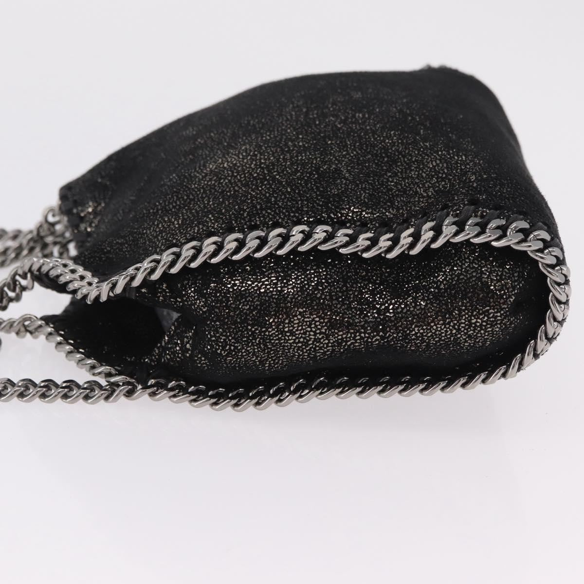 Stella McCartney Falabella Faux Leather, Black, Polyester, Tote Bag