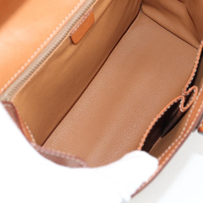 Celine Vintage Convertible Top Handle Macadam Coated Canvas, Brown, Canvas, Handbag