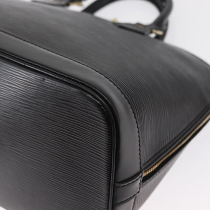 Louis Vuitton Alma Epi Leather, Black, Leather, Handbag