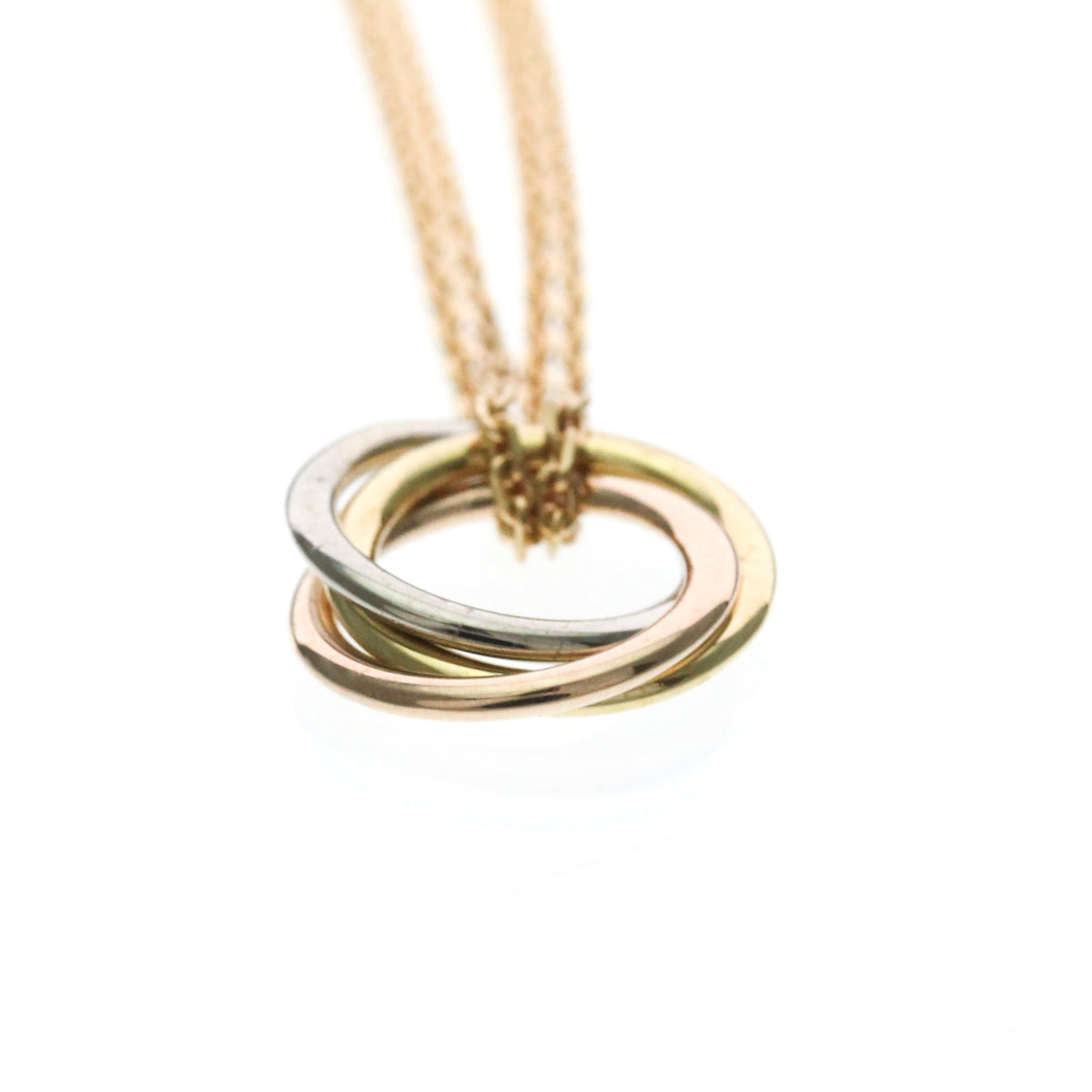 Cartier Trinity Choker 18K Tricolor Gold, Gold, Gold, Necklace