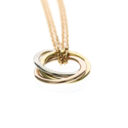 Cartier Trinity Choker 18K Tricolor Gold, Gold, Gold, Necklace