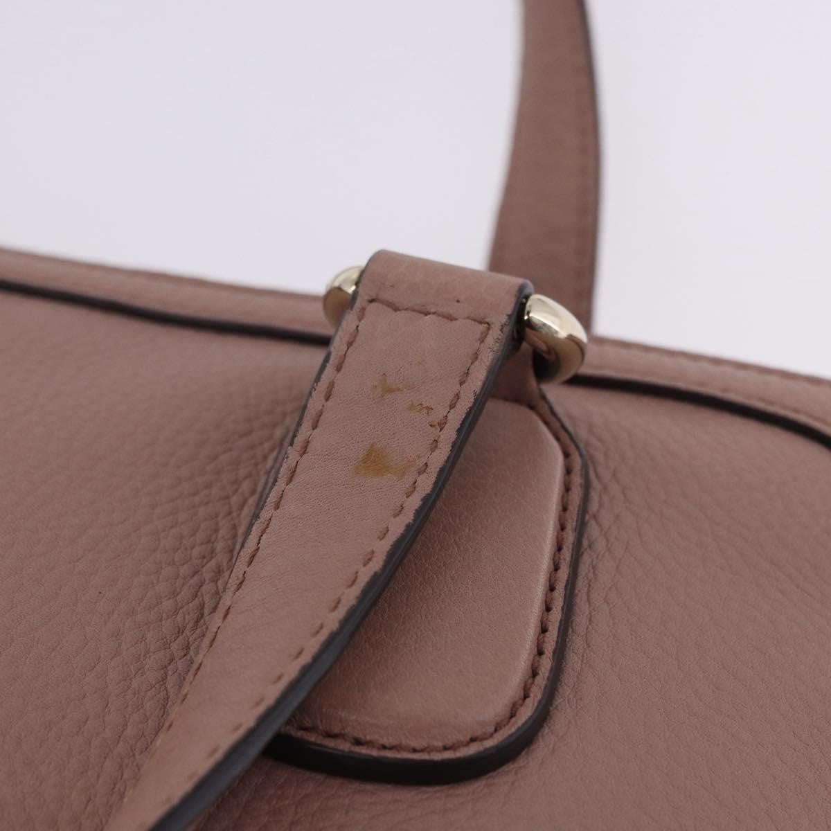 Gucci Soho Working Leather, Pink, Leather, Tote Bag