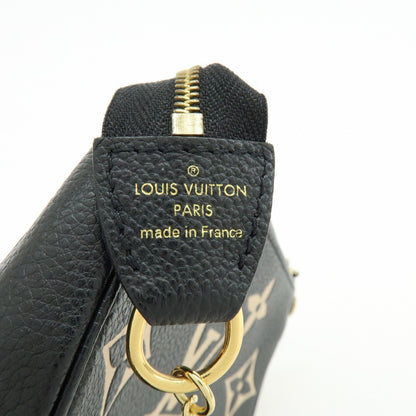 Louis Vuitton Pochette Accessoires Bicolor Monogram Empreinte Giant, Black, Leather, Clutch