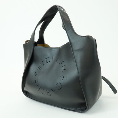 Stella McCartney Alter Faux Leather, Black, Synthetic, Tote Bag