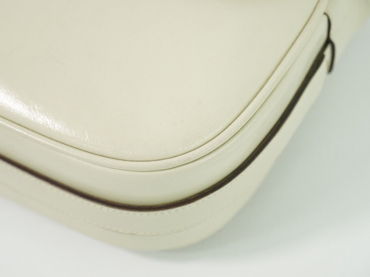 Celine Flap Shoulder Leather, Beige, Leather, Shoulder Bag
