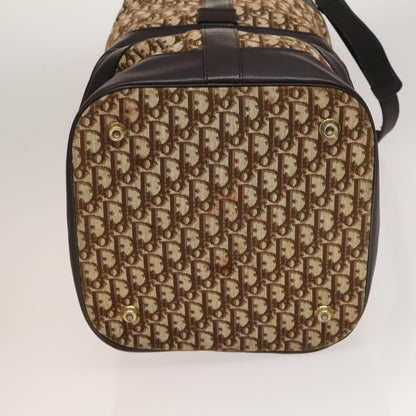 Christian Dior Vintage Trotter Street Chic Pocket Hobo Diorissimo Canvas, Brown, Canvas, Shoulder Bag