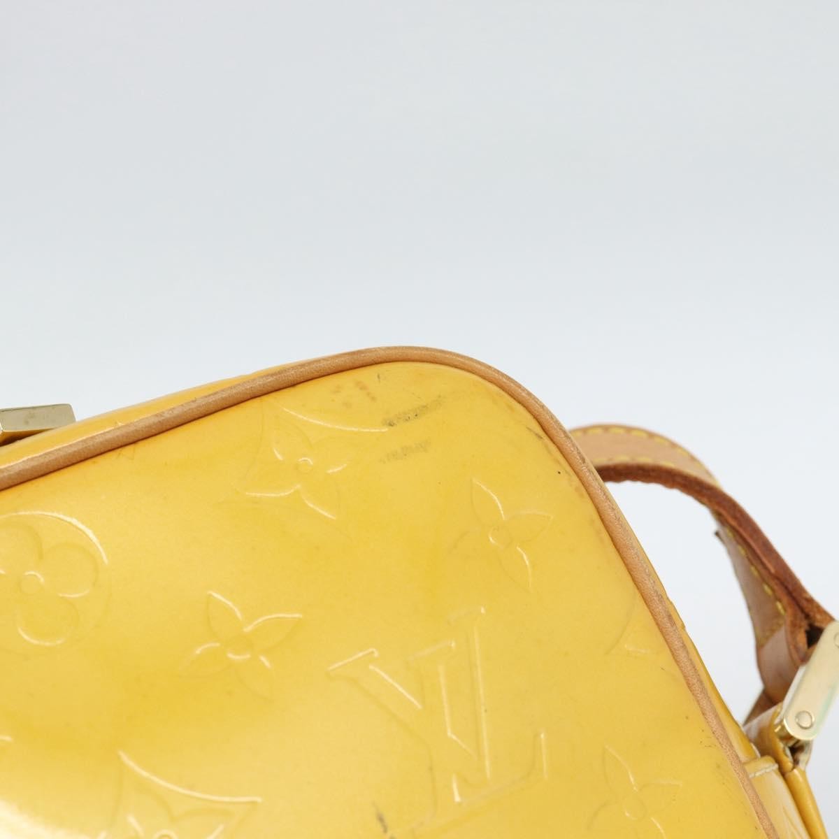 Louis Vuitton Wooster Monogram Vernis, Yellow, Patent Leather, Handbag