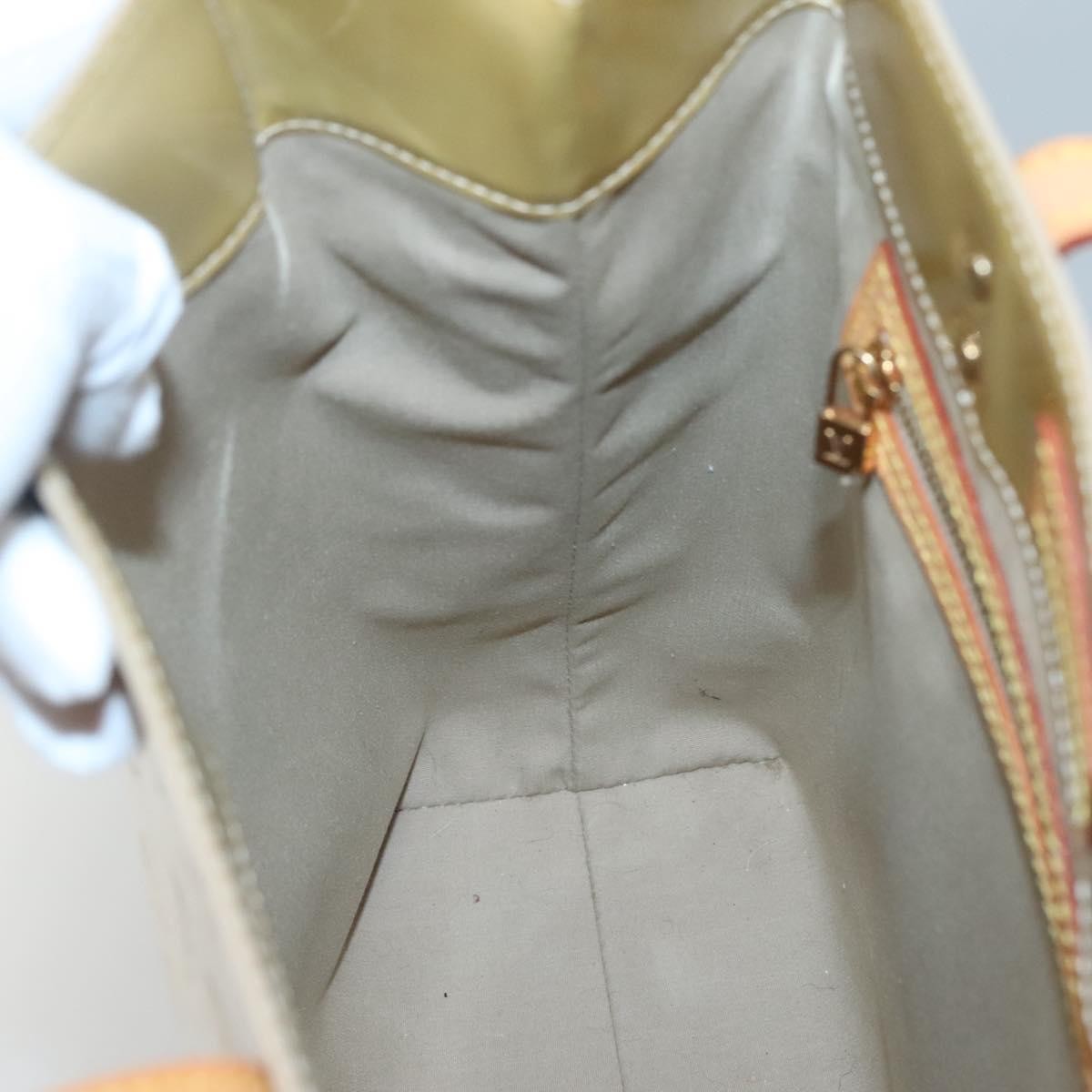Louis Vuitton Reade Monogram Vernis, Beige, Patent Leather, Handbag