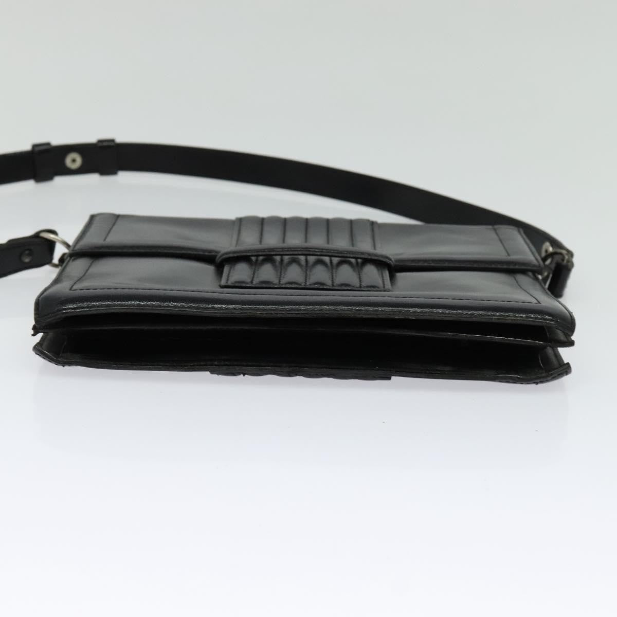 Saint Laurent Vintage Shoulder bag leather, Black, Leather, Shoulder Bag