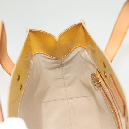 Louis Vuitton Reade Monogram Vernis, Yellow, Patent Leather, Handbag