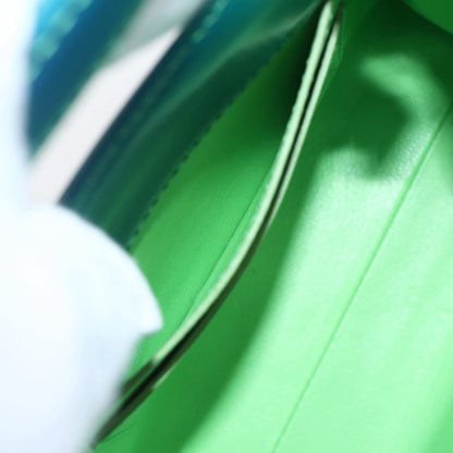 Salvatore Ferragamo Wanda Top Handle Shoulder Gradient Leather, Green, Patent Leather, Handbag