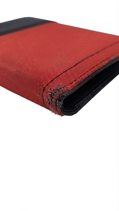 Christian Dior D Turnlock Bifold Patent, Red, Canvas, Wallet
