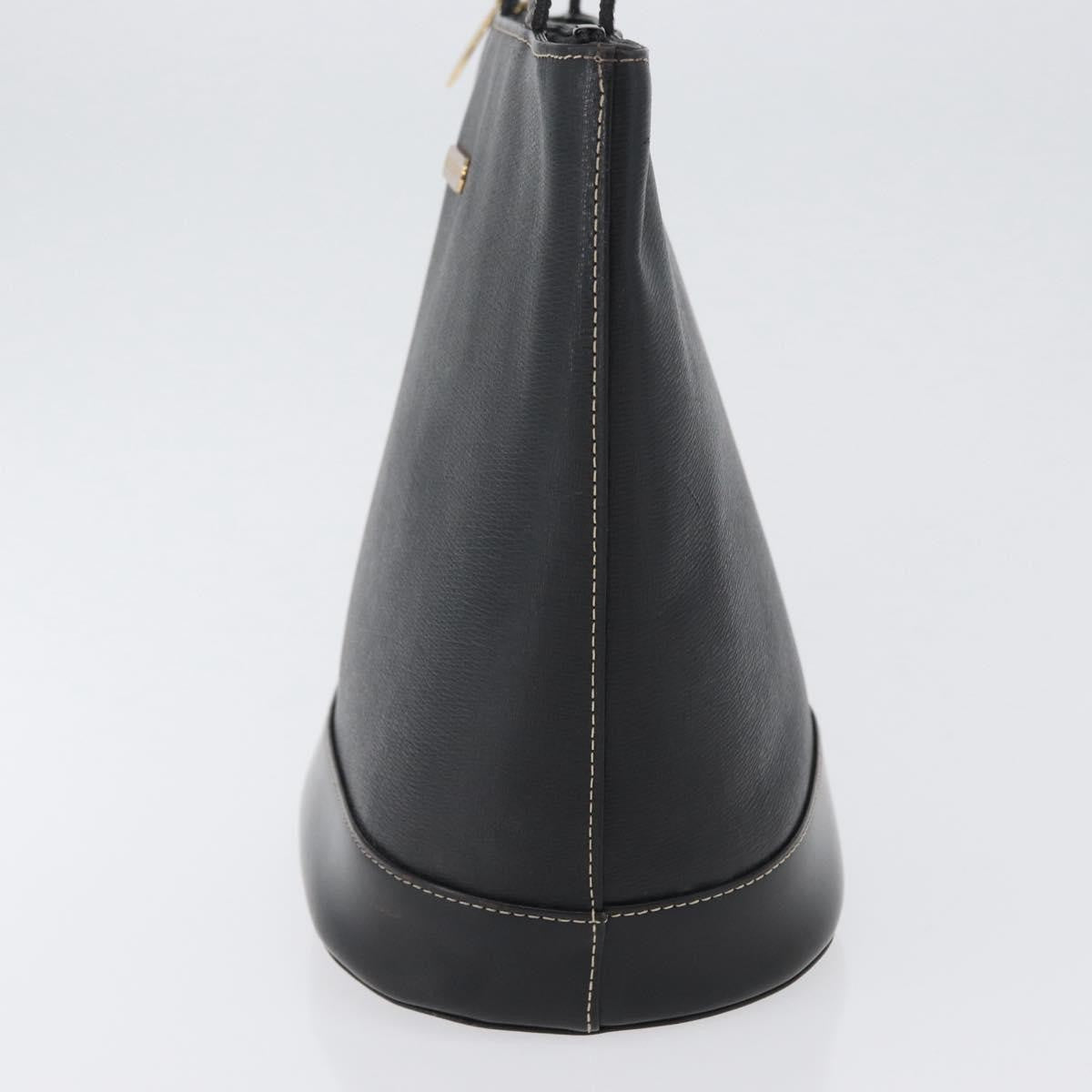 Burberry Vintage Leather, Black, Leather, Tote Bag