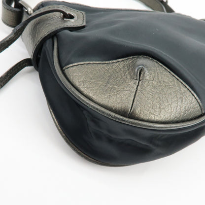Burberry Shoulder Bag Leather, Black, Nylon, Shoulder Bag