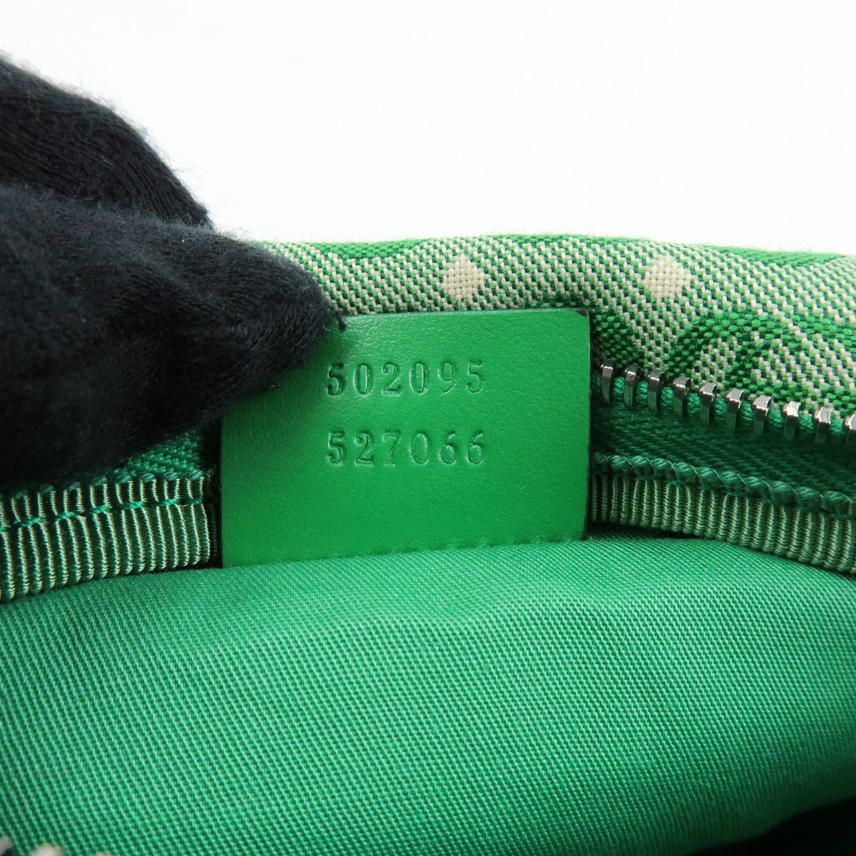 Gucci Children's Belt Printed GG Coated Canvas, Green, Canvas, Handbag