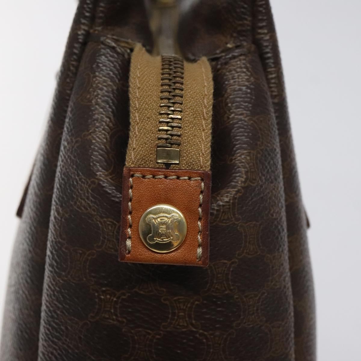 Celine Macadam Canvas, Brown, Canvas, Tote Bag