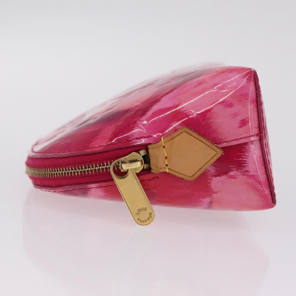Louis Vuitton Cosmetic Case Limited Edition Monogram Vernis Ikat, Pink, Patent Leather, Toiletry Case