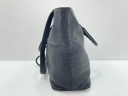 Prada Vitello Daino Convertible Tote Vitello Daino, Gray, Leather, Handbag