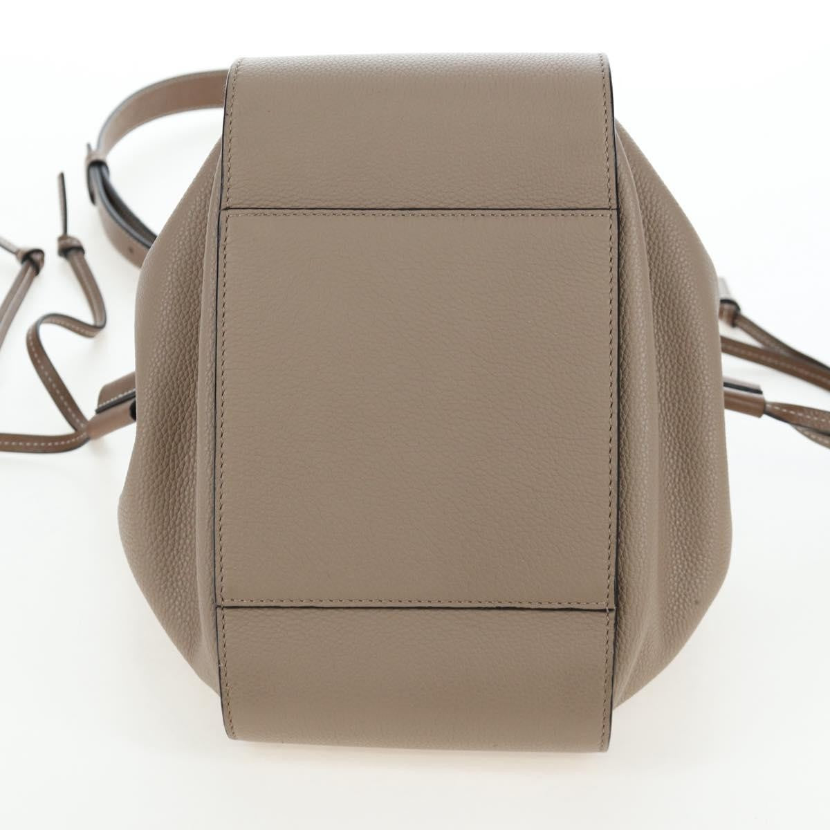 Loewe Hammock Leather, Beige, Leather, Handbag