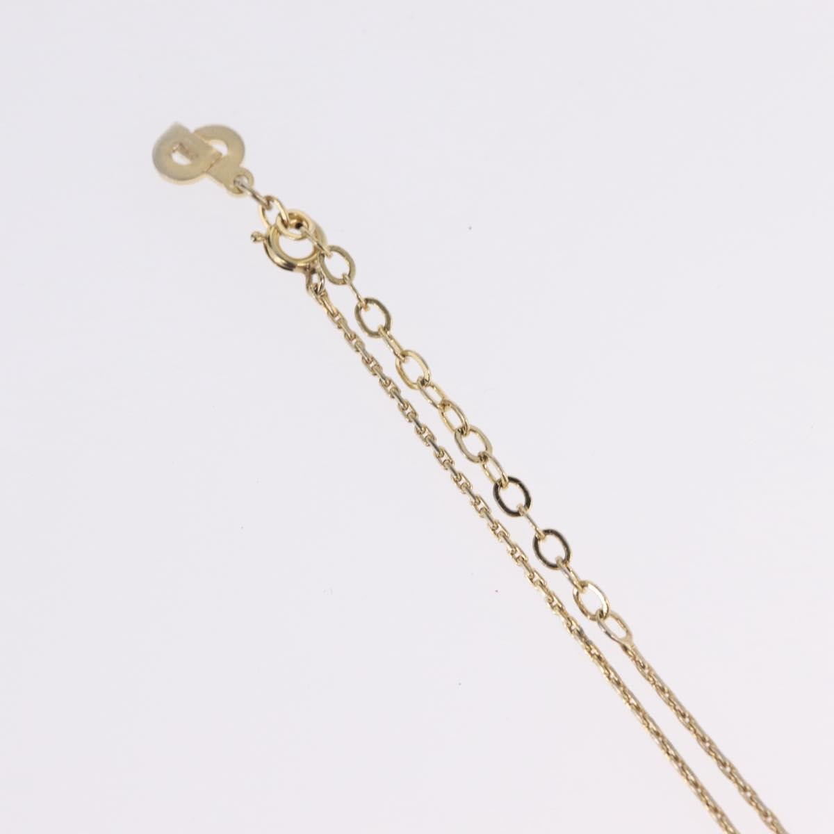 Christian Dior CD Pendant Metal, Gold, Metal, Necklace
