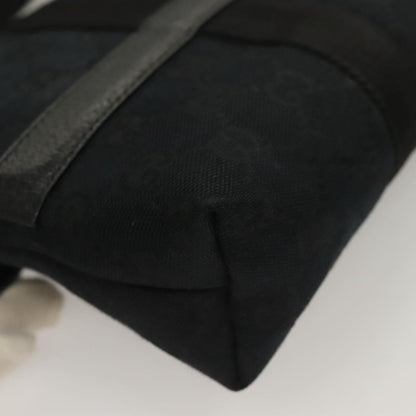 Gucci Buckle Belt GG Canvas, Black, Canvas, Handbag