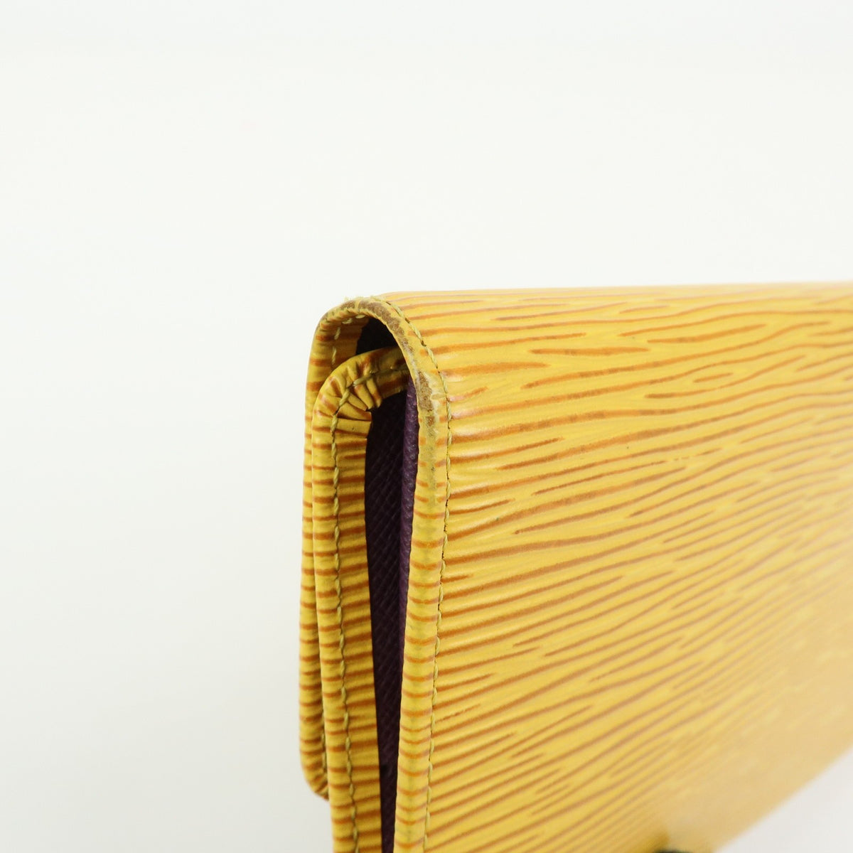 Louis Vuitton Porte Tresor International Epi Leather, Yellow, Leather, Wallet