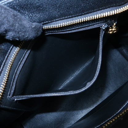 Chanel Medallion Quilted Caviar, Black, Leather, Tote Bag