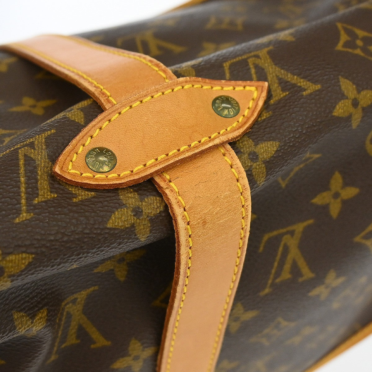 Louis Vuitton Saumur Monogram, Brown, Canvas, Shoulder Bag
