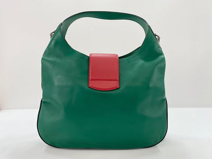 Gucci Dionysus Hobo Leather, Green, Leather, Shoulder Bag