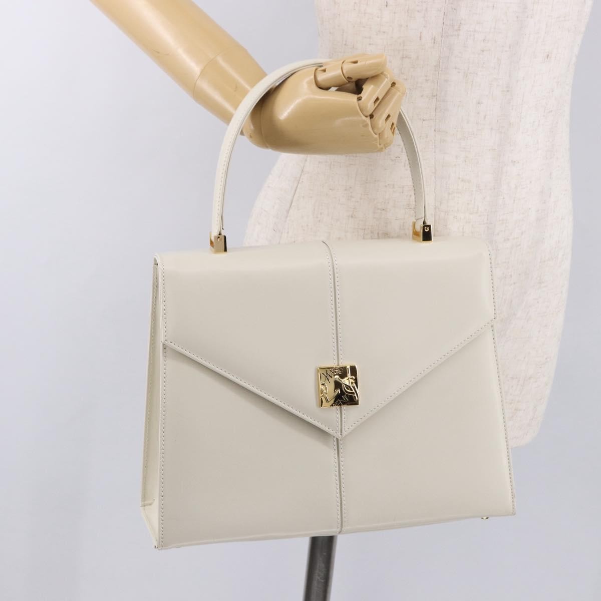 Saint Laurent Vintage handbag Leather, White, Leather, Handbag