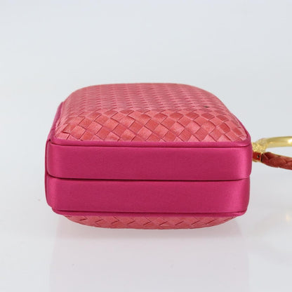 Bottega Veneta Intrecciato Clutch Satin, Pink, Satin, Clutch