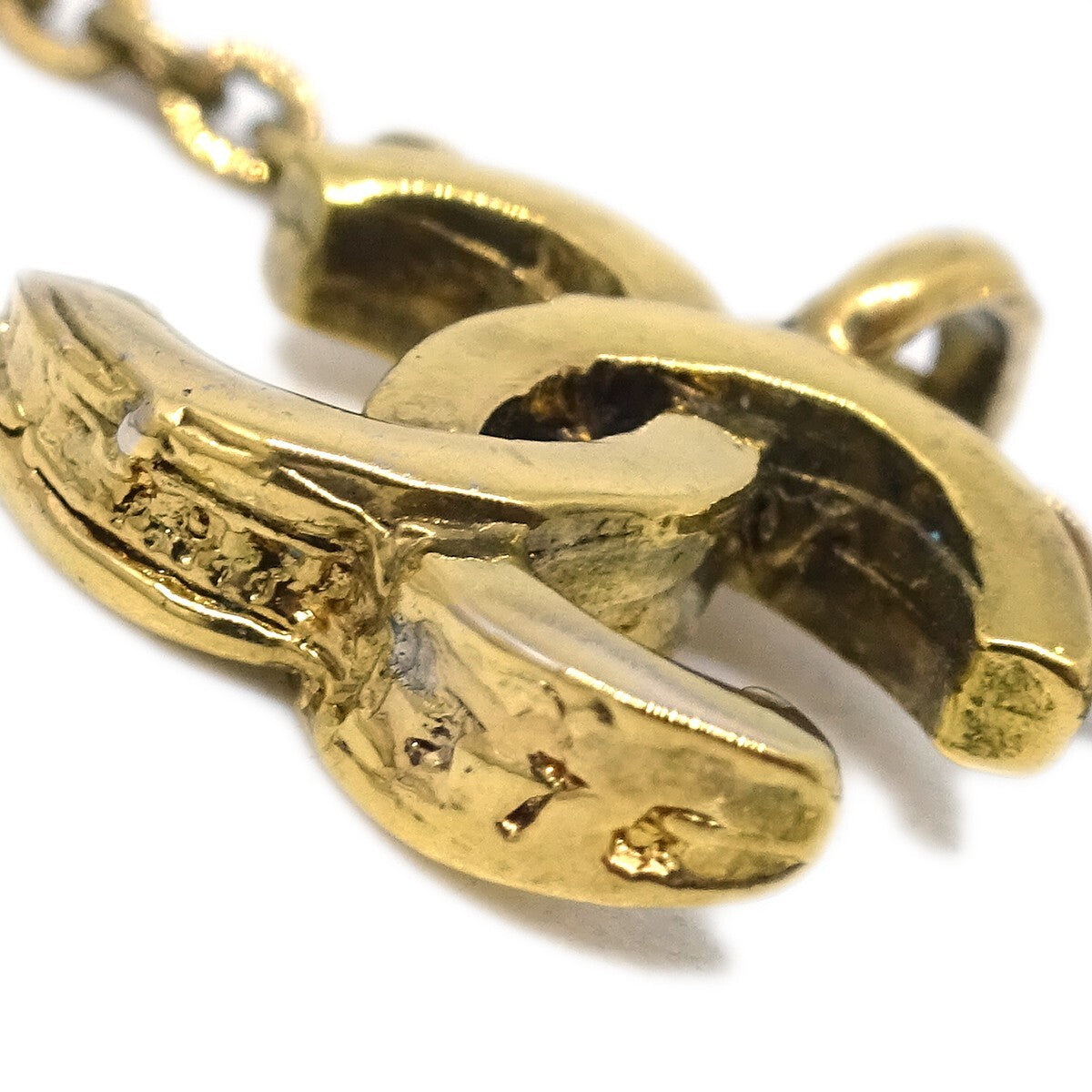 Chanel CC Pendant Metal, Gold, Gold Plated, Necklace