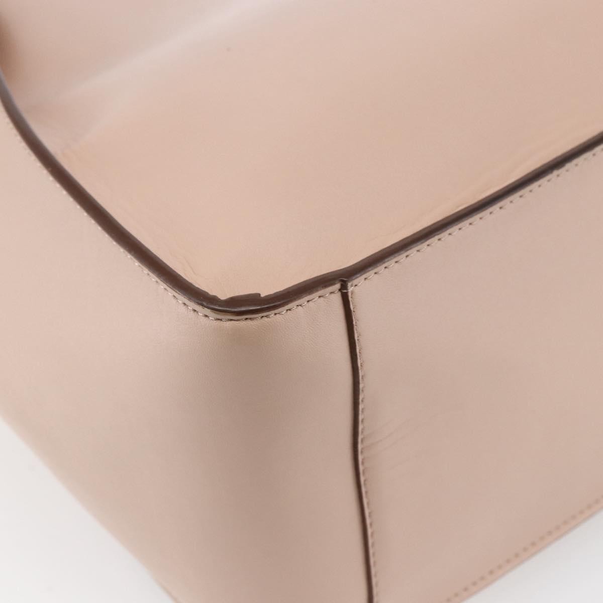 Stella McCartney Alter Tote Perforated Faux Leather, Beige, Synthetic, Tote Bag