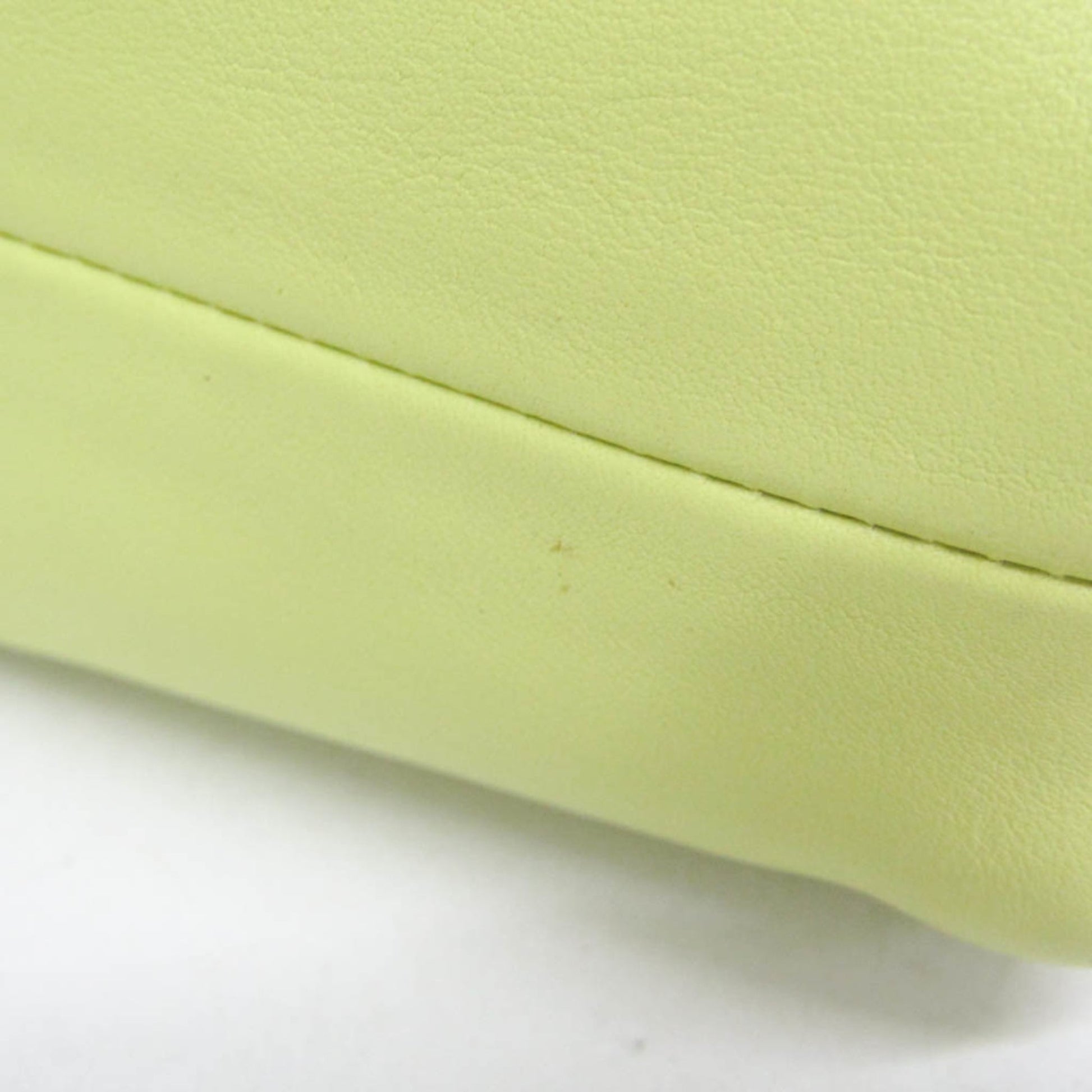 Bottega Veneta The Pouch Leather, Green, Leather, Clutch