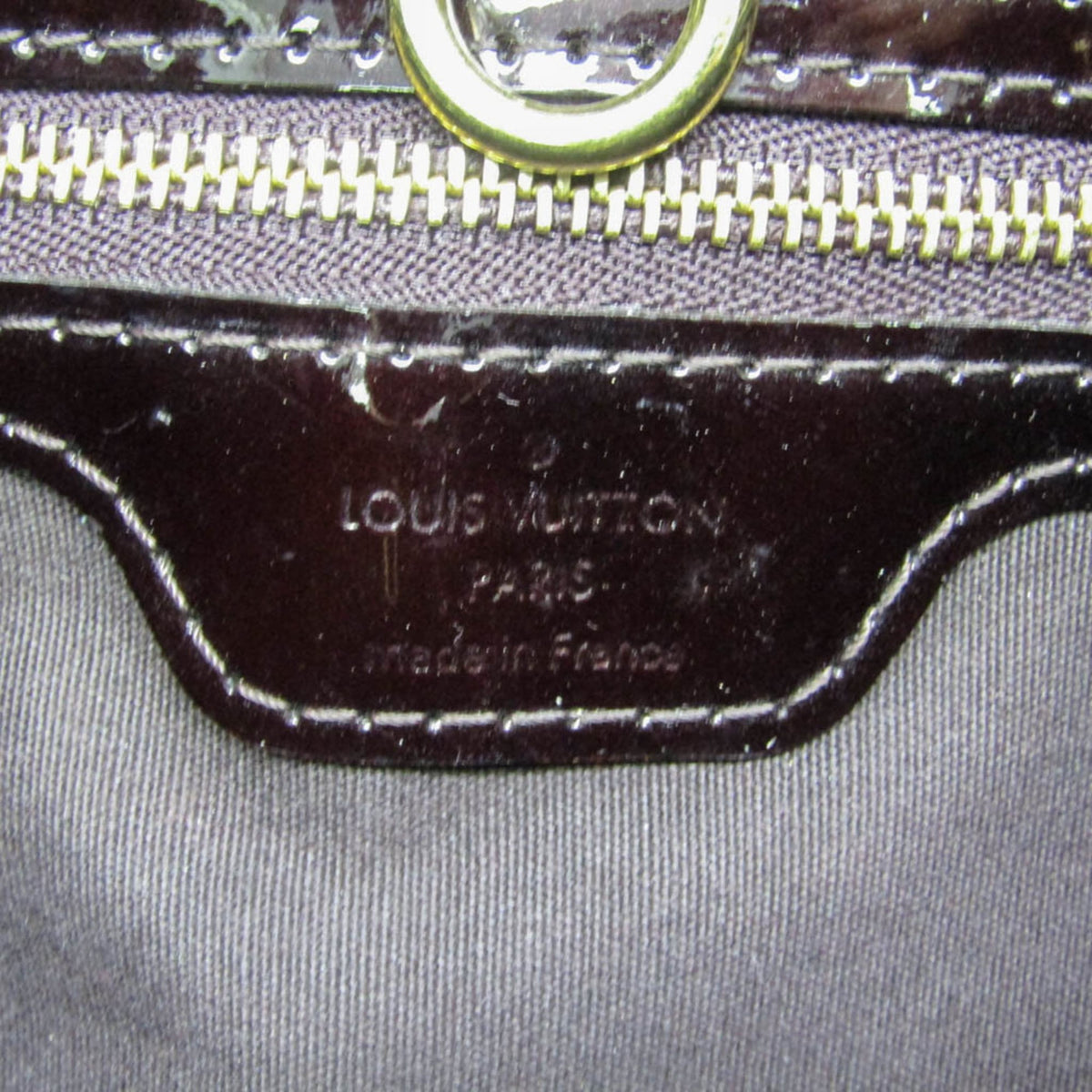 Louis Vuitton Wilshire Monogram Vernis, Burgundy, Patent Leather, Handbag