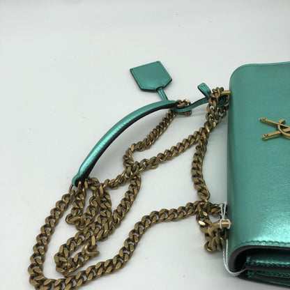 Saint Laurent Sunset Patent, Metallic, Leather, Crossbody Bag
