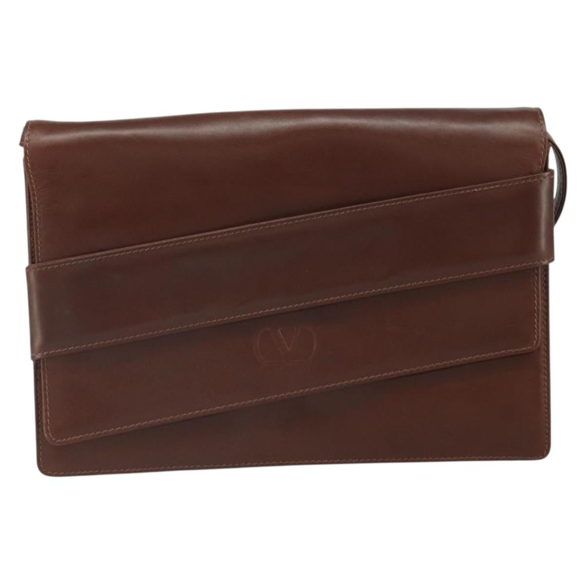 Valentino Garavani Vintage Leather, Brown, Leather, Shoulder Bag
