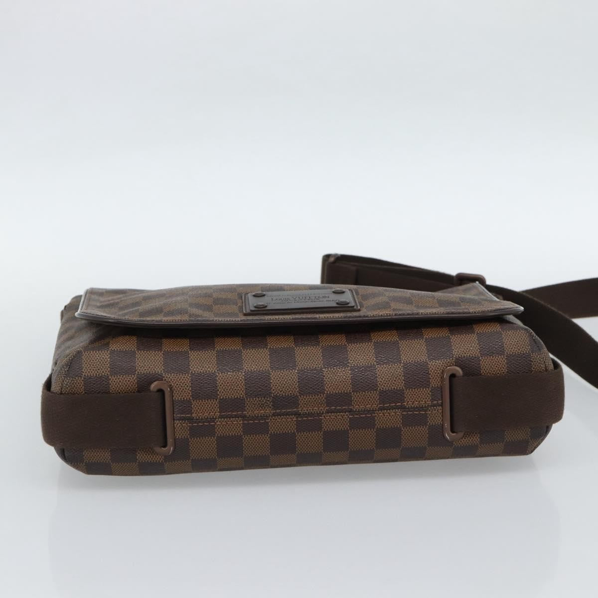 Louis Vuitton Brooklyn Damier Ebene, Brown, Canvas, Shoulder Bag