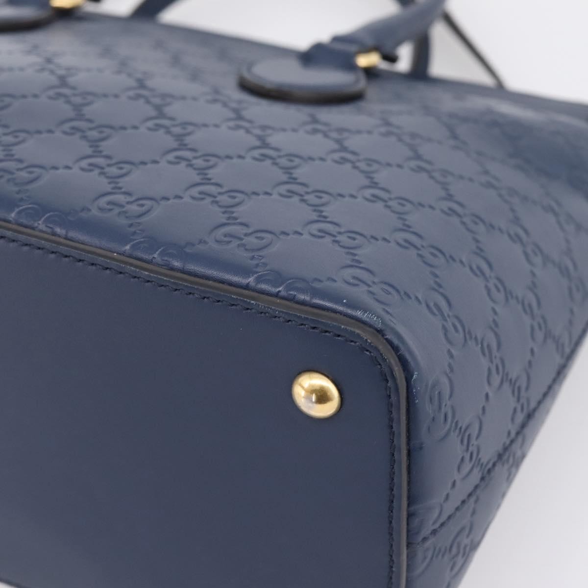 Gucci Linea A Convertible Guccissima Leather, Navy, Leather, Tote Bag