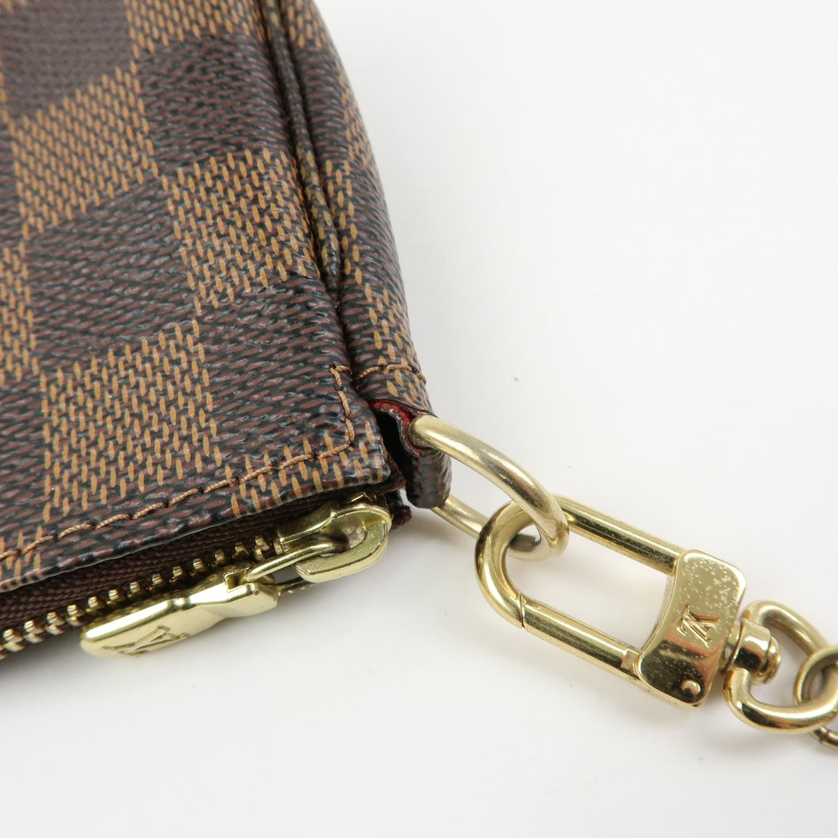 Louis Vuitton Pochette Accessoires Limited Edition Damier, Brown, Canvas, Clutch