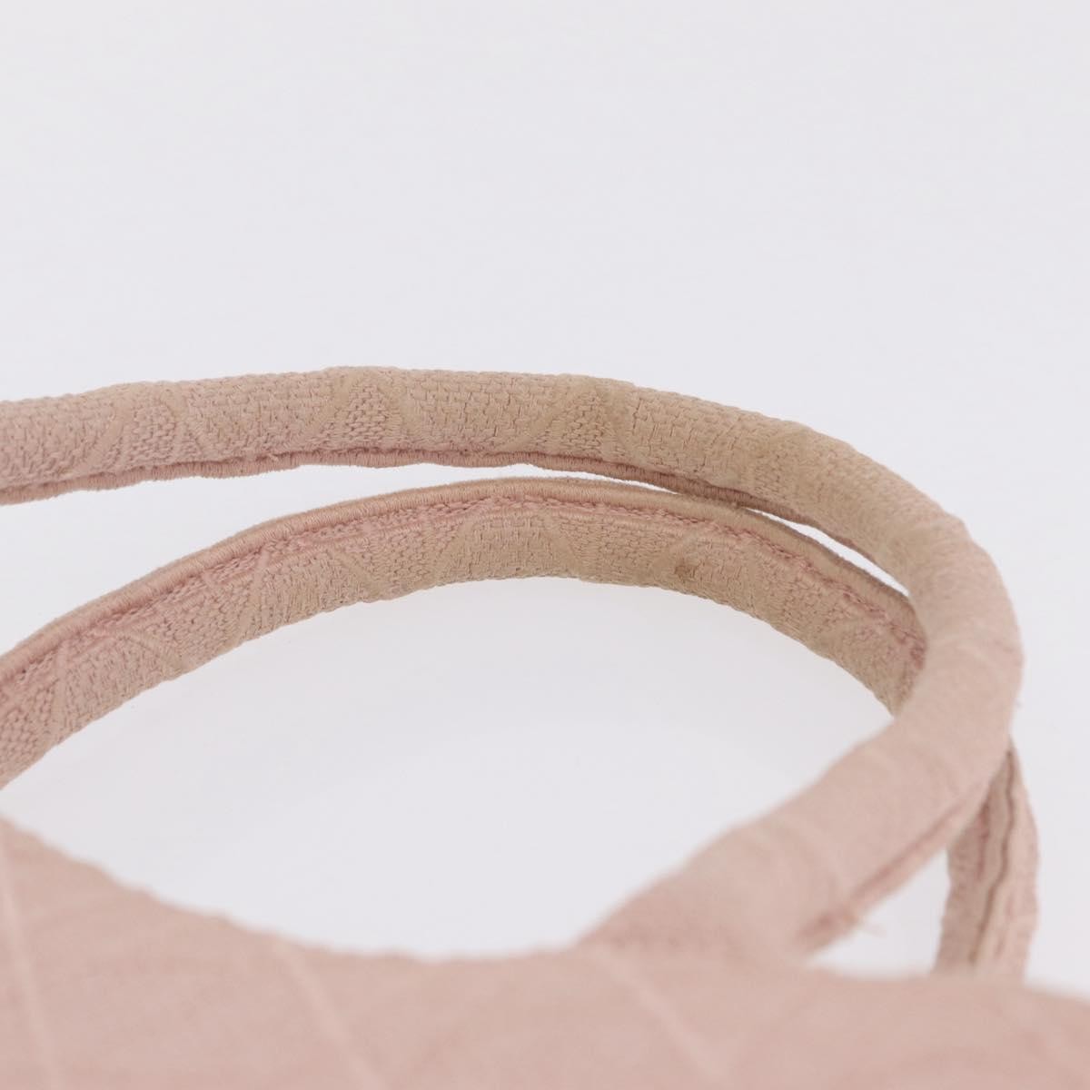 Christian Dior Book Cannage Embroidered Canvas, Pink, Canvas, Tote Bag