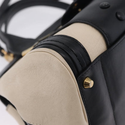 Chloe Alice Satchel Leather, Black, Leather, Handbag