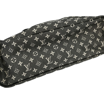 Louis Vuitton Lucille Mini Lin, Black, Canvas, Handbag