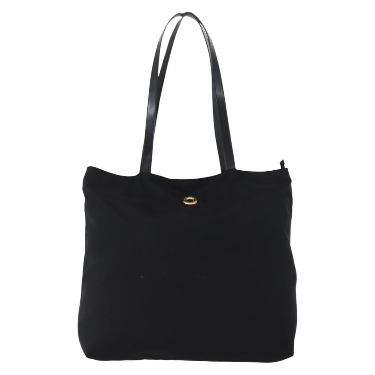 Celine Circle logo Nylon, Black, Nylon, Tote Bag
