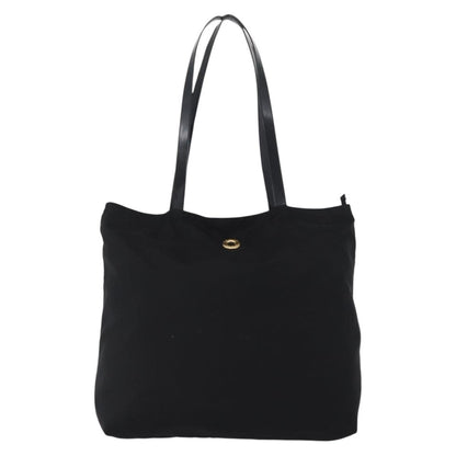 Celine Circle logo Nylon, Black, Nylon, Tote Bag